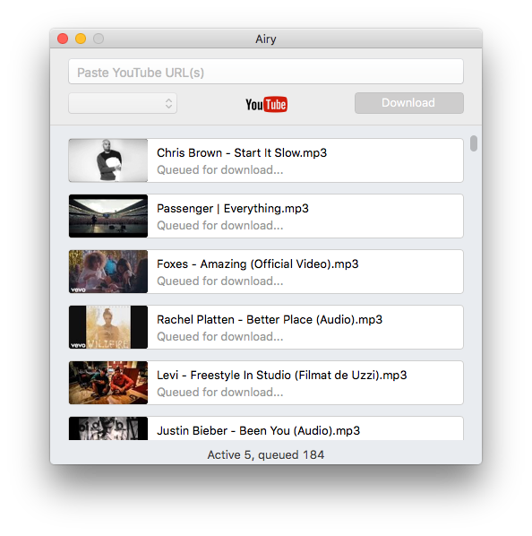 Airy YTB to MP3 Converter Screenshot