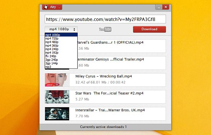 Airy YouTube video downloader Download and install Airy