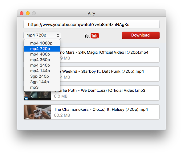 Airy - YouTube Playlist Download Software