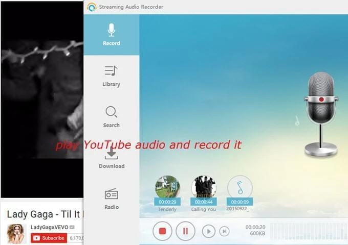 Record YouTube audio