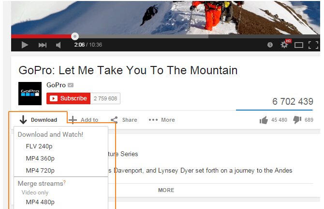 YouTube downloader for Mac in Chrome Browser