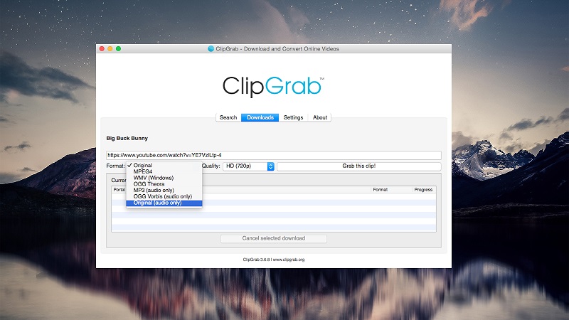ClipGrab은 Mac용 빠르고 쉽고 완전 무료 YouTube에서 MP3로 변환하는 변환기입니다.