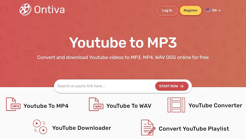 Ontiva는 모든 YouTube 비디오를 오디오 형식으로 변환하고 다양한 형식으로의 변환을 지원하는 훌륭한 온라인 솔루션입니다.