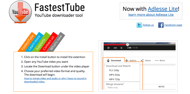 Save youtube safari extension