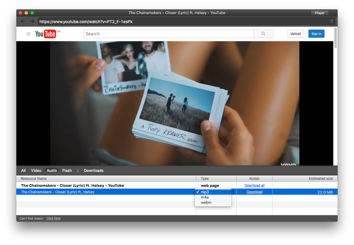 download youtube videos onto desktop mac